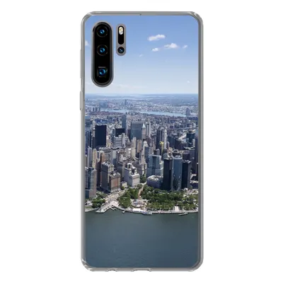 Produktbild von MuchoWow® Handyhülle Schutzhülle Hülle für Huawei P30 Pro New York - USA - Skyline Silikon Softcase Handy Hülle - Schutzdeckel