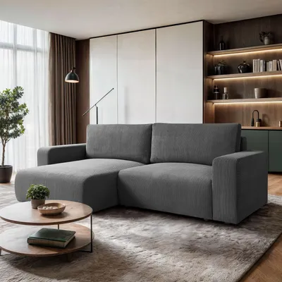 Produktbild von Ecksofa OPERA mit Schlaffunktion und Bettkasten Poso 60