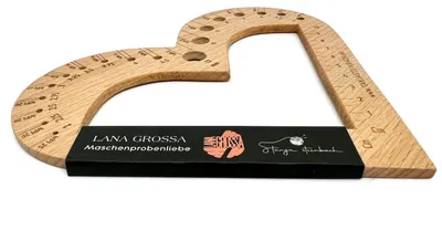 Produktbild von Lana Grossa - Maschenprobe Herz