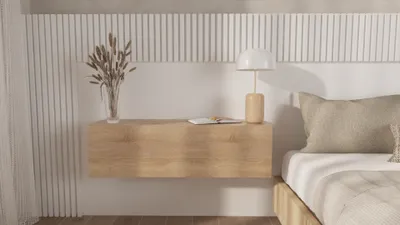 Obrázek produktu pro PLATAN ROOM nástěnná skříňka noční stolek 105 cm závěsný noční stolek HIGH-GLOSS nebo MATT