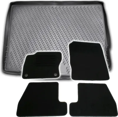 Produktbild von Gummi-Kofferraumwanne + Fußmatten Set für Ford Focus MK3, Bj. 3/2011-3/2015
