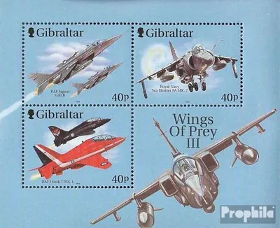 Produktbild von Briefmarken Gibraltar 2001 Mi Block46 (kompl.Ausg.) postfrisch Kampfflugzeuge