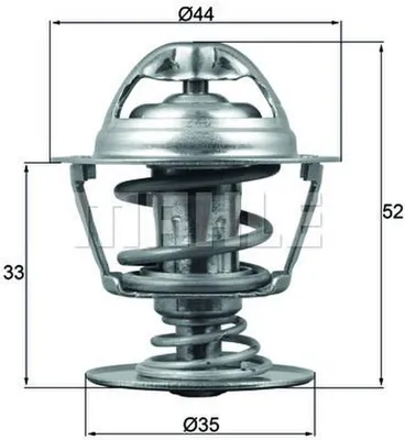 Image de Thermostat, liquide de refroidissement MAHLE TX 173 88D