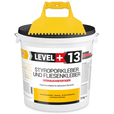 Produktbild von Styroporkleber Dispersionkleber 25kg Polymerbasis Zahnspachtel SET RM13