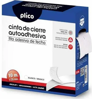 Produktbild von Klebeband PLICO Weiß 20 mm x 10 m