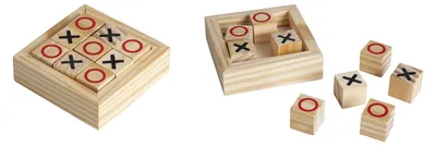 Image de Jeu de morpion dans une boîte en bois