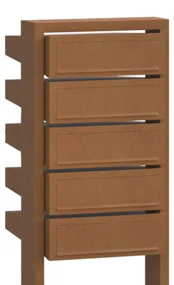 Produktbild von Briefkastenanlage Stairs for Five in Rost