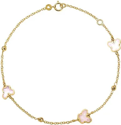 Produktbild von JEWLIX Schmetterlingsarmband für Damen aus 585er Gold