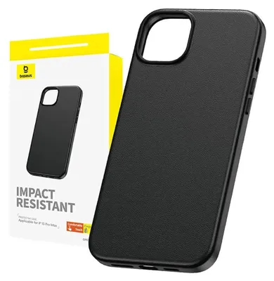 Immagine prodotto di Custodia per Iphone15 Promax Baseus Fauxther Series (nero)