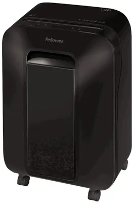 Zdjęcie produktu dla Niszczarka FELLOWES LX 201/ cross-cut 2x12mm/ pojemność kosza 22 l/ klasyfikacja P-5 (tajne)/ czarny