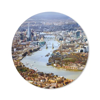 Produktbild von MuchoWow® Mauspad Mousepad London - England - Themse 30x30 cm - Mousepads - Maus Mat - Pad - Mausunterlage - Tischunterlage - Schreibtischmatten