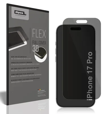 Produktbild von Full Cover Privacy Blickschutzfolie für Apple iPhone 17 Pro Folie Anti-Shock