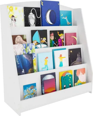 Produktbild von Kinderbuchständer – Stapelschrank – Fördert die Unabhängigkeit | Größe: 80 cm