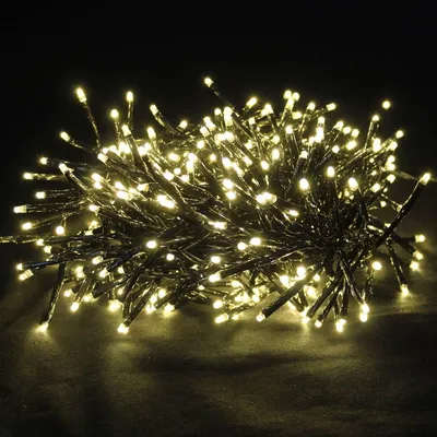 Produktbild von dekorative warmweiße 192LED Büschel Cracker Lichterkette Weihnachten