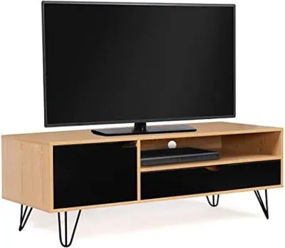 Immagine prodotto di Mobile TV vintage in legno con 1 anta, 113 cm