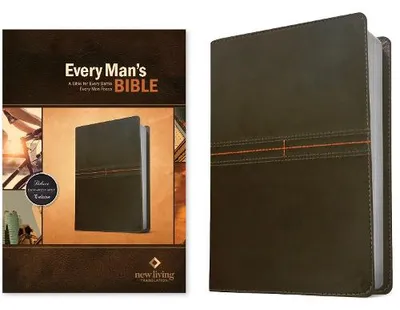 Obrázek produktu pro Every Man's Bible NLT (Leatherlike, East-West Grey)