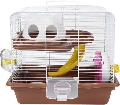 Obrázek produktu pro Klec pro křečky a myši, rozměry 35 x 26,5 x 32 cm, včetně příslušenství pro křečky a myši