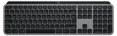 Immagine prodotto di Logitech Master Series MX Keys S per Mac - Tastiera - full size - retroilluminata - wireless - Bluetooth LE - QWERTY - tedesco - grigio spazio