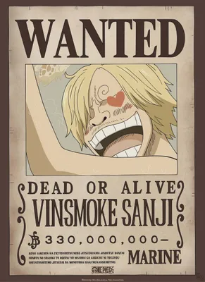Produktbild von Poster One Piece Wanted Sanji 38x52cm