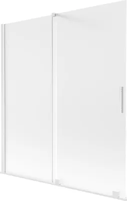Produktbild von Mexen Velar Duschwand, 2-flügelig, verschiebbar, 150 x 150 cm, matt, weiß - 896-150-000-31-20