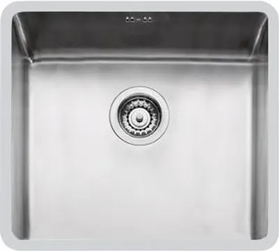Produktbild von Foster KE.1V.45x40.ST, Unterbauspüle, Rechteckig, Edelstahl, Gebürsteter Stahl, 1 Becken, Rechteckig