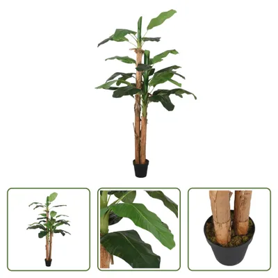 Obrázek produktu pro The Living Store Banánovník umělý 19 listů 180 cm zelený