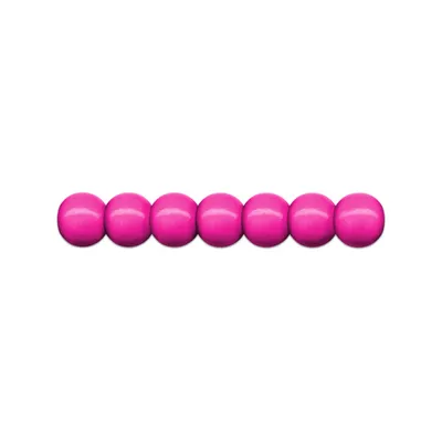 Produktbild von Holzperlen D: 8 mm pink 85 Stück, mit Lochbohrung