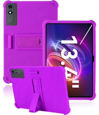 Produktbild von Tablet Hülle für TABWEE T60 Pro Tablet 13.4", Stoßfeste Weiches Silikon Schutzhülle mit Standfunktion Lila