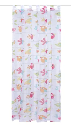 Immagine prodotto di Home Idee per la casa Copriletto con passanti, copriletto con passanti in voile stampato 1 pezzo 245 x 140 cm multicolore