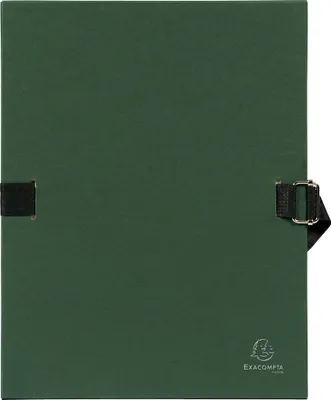 Produktbild von Exacompta 10x Dokumentenmappe Karton 2,7mm, Faltenrücken, A4, Hellgrün, 723E