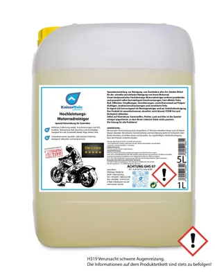 Produktbild von KaiserRein Hochleistungs Motorrad- und Zweirad-Reiniger 5L Kanister Spezial-Entwicklung für Zweiräder Citrus Reiniger für Profis…