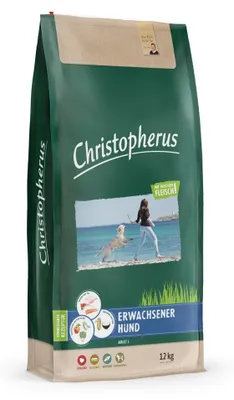 Obrázok produktu pre Christopherus Erwachsener Hund Geflügel,Lamm, Ei & Reis - 12 kg