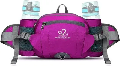Produktbild von Famanu Hüfttasche mit Flaschenhalter für Outdoor-Aktivitäten - ideal zum Wandern, Radfahren und Reisen
