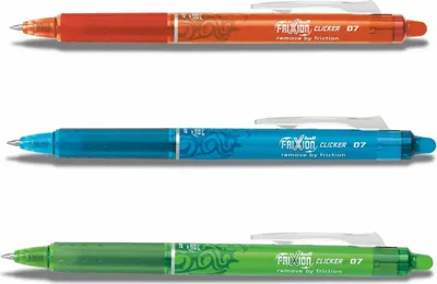 Produktbild von Frixion Clicker 0.7 - 3er-Set orange; hellblau; hellgrün