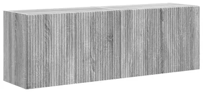Image de vidaXL : Meuble mural pour télévision, 2 pièces, bois imitation chêne Sonoma