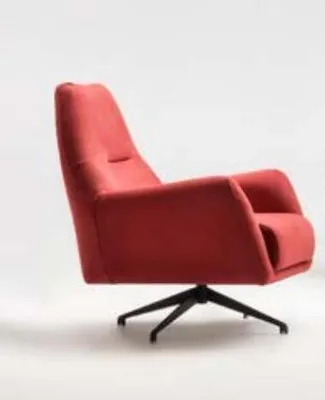 Produktbild von Stoffsessel Sessel Ohrensessel Rot Polster Wohnzimmer Einsitzer Sitz JVmoebel