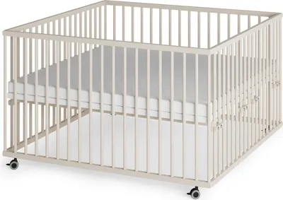 Produktbild von Laufgitter XXL 120x120 cm mit Matratze Cloud Air - sahara dust - Premium Kollektion