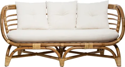 Image de Eazy Living Canapé 2 places en rotin Lourdes