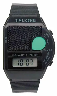 Produktbild von Adora ■ TALKING WATCH | Stundensignal | Alarm | Digitaluhr, schwarz