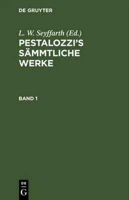 Produktbild von Pestalozzi's Sämmtliche Werke. Band 1