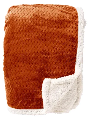 Produktbild von Dutch Decor Wohndecke Sherpa-Fleece Cody 150x200 cm Orange