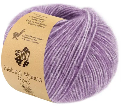 Produktbild von Lana Grossa - Natural Alpaca Pelo 0037 lila meliert
