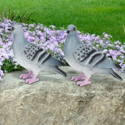 Immagine prodotto di Decorazione da giardino, Decorazione piccione in resina, Decorazione statuetta, Decorazione statuetta piccione, Decorazione giardino piccione