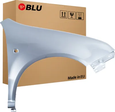 Produktbild von BLU Kotflügel Passend für Skoda Fabia I (6Y) 9151 Rechts Silber SteinGrau | 1999-2007 | Vorderseite Vorne | Lackiert | Einbaufertig