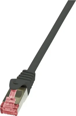 Produktbild von LogiLink Cat.6 S/FTP, 1.5m, 1,5 m, Cat6, S/FTP (S-STP), RJ-45, RJ-45, Schwarz