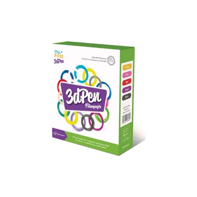 Produktbild von 3D-Stift Nachfüllpack warme Farben 25 Meter Filamentdraht