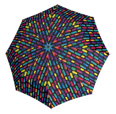 Produktbild von Knirps Stockregenschirm Regenschirm A.760 Stick Automatic Create Black bunt