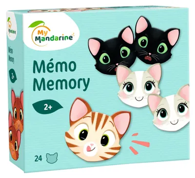 Produktbild von Avenue Mandarine 2x Memory, Katzen und Ausdrücke - Mehrfarbig JE505O