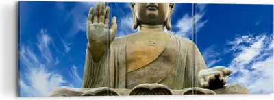 Produktbild von Bild auf Leinwand - Leinwandbild - Asien buddha kultur - 120x40cm - Wand Bild - Wanddeko - Leinwanddruck - Bilder - Kunstdruck - Wanddekoration - Leinwand bilder - Wandkunst - CA120x40-2114