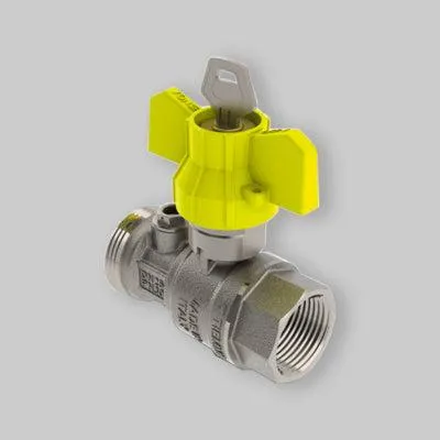 Immagine prodotto di VALVOLA DIRITTA POST- CONTATORE CON PRESA E SICUREZZA TIEMME 1" F x 1"1/4 M